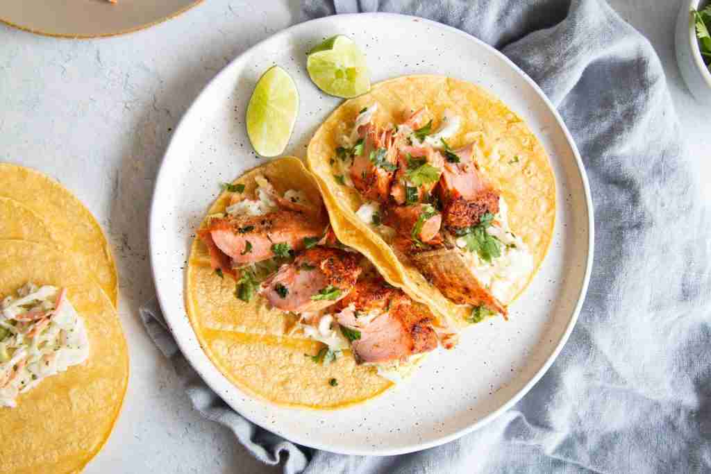 Salmon Tacos with Cabbage Slaw - Tacoma Boys Markets - H&L Produce